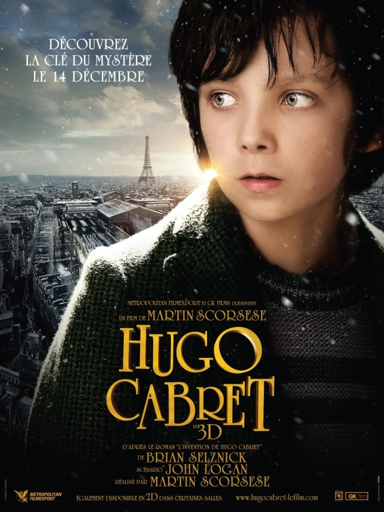 Affiche Hugo Cabret avec l'acteur Asa Butterfield