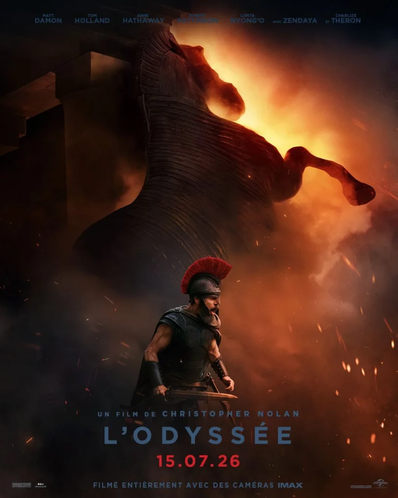 Affiche de l'Odyssée avec Matt Damon dans le rôle d'Ulysse