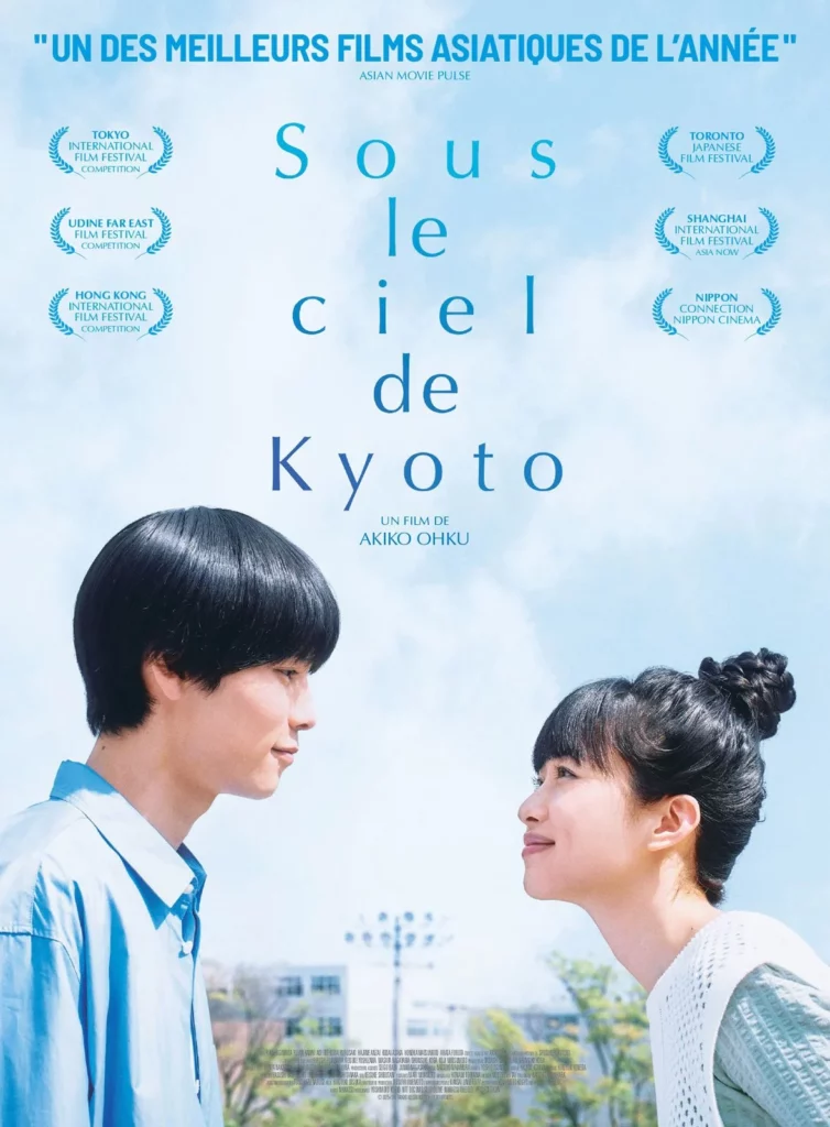 Affiche Sous le ciel de Kyoto, les 2 acteurs se regardant