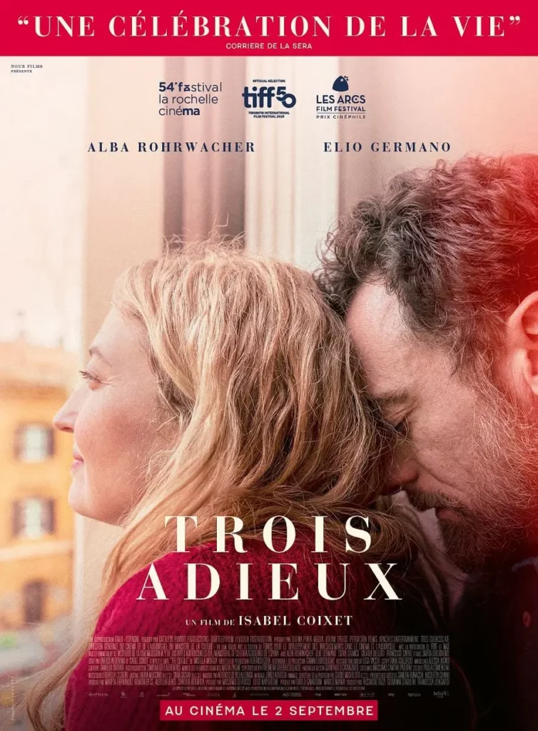 Affiche Trois adieux